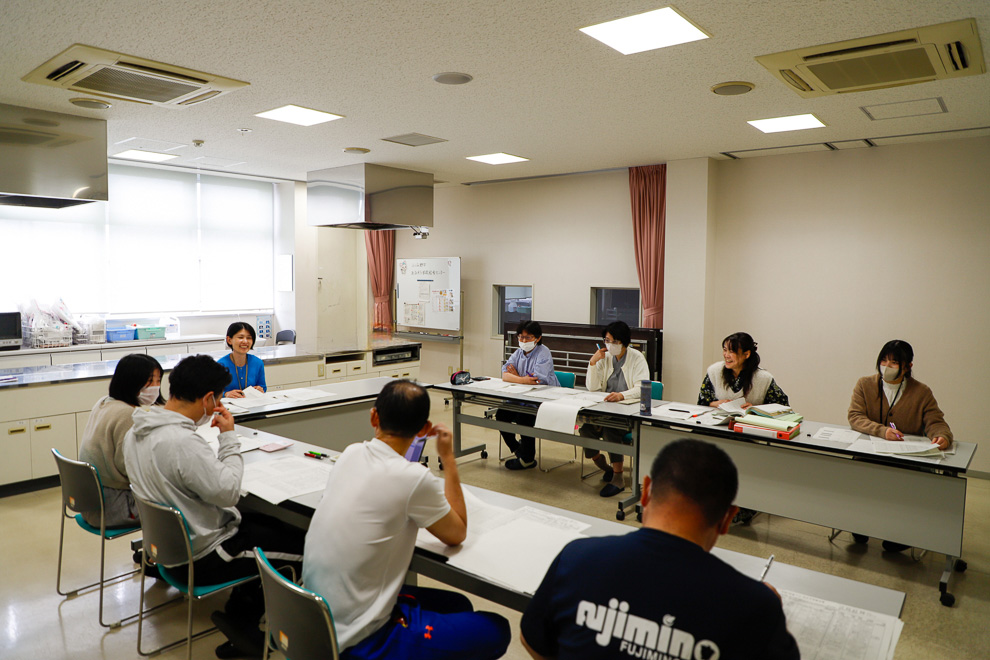 献立会議の様子