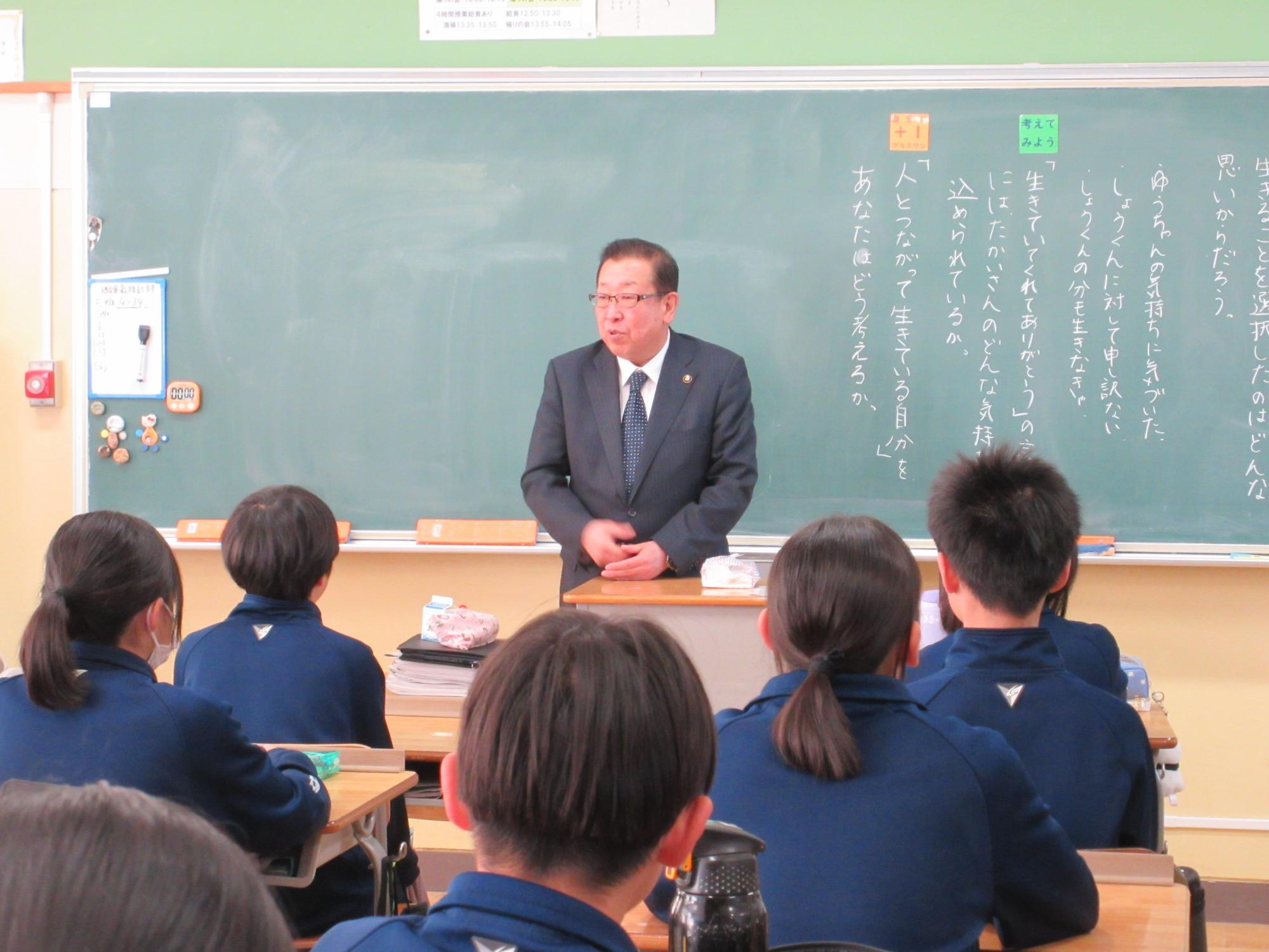 大井西中学校訪問6
