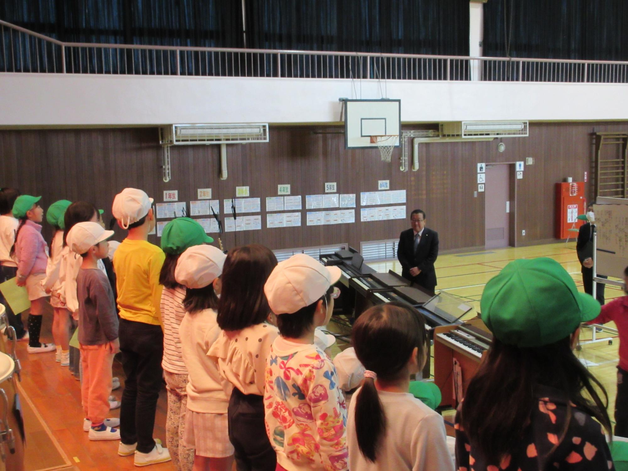元福小学校訪問1