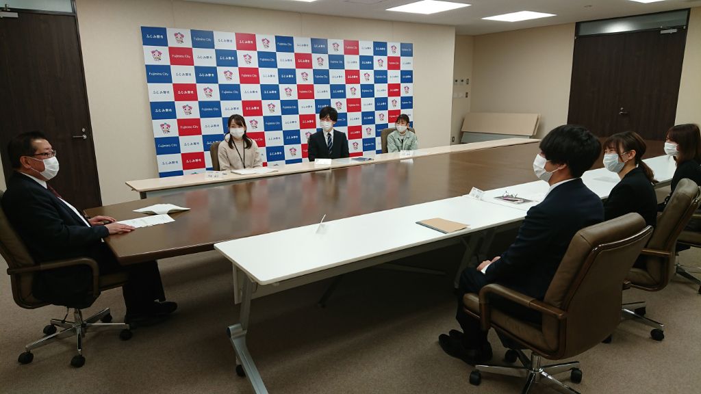 令和3年1月26日開催市長と新入職員とのミーティング