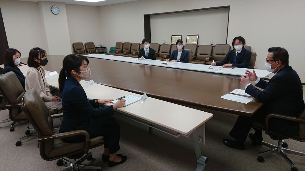 令和3年1月27日開催市長と新入職員とのミーティング