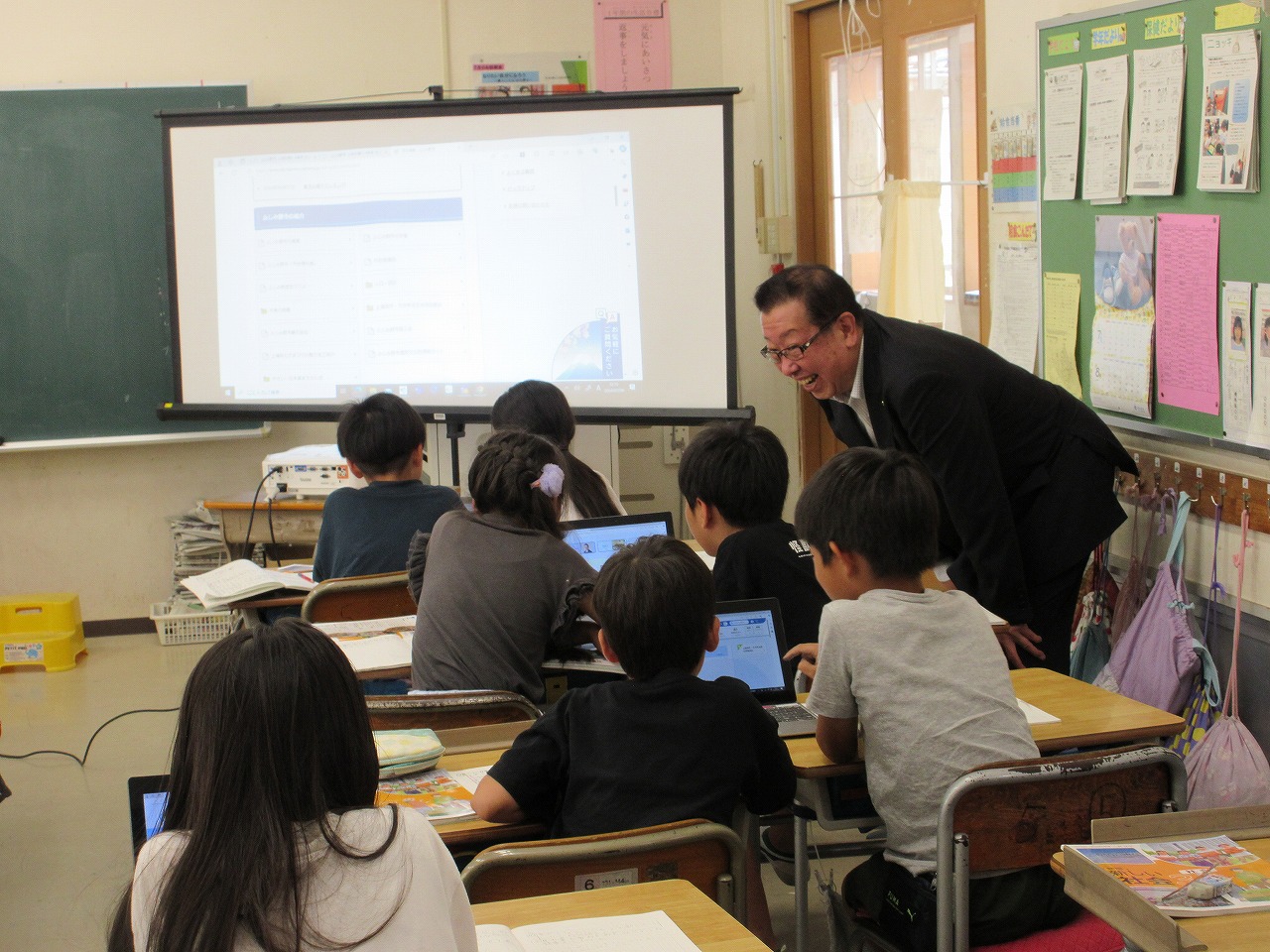 2024070903学校訪問(鶴ヶ丘小)