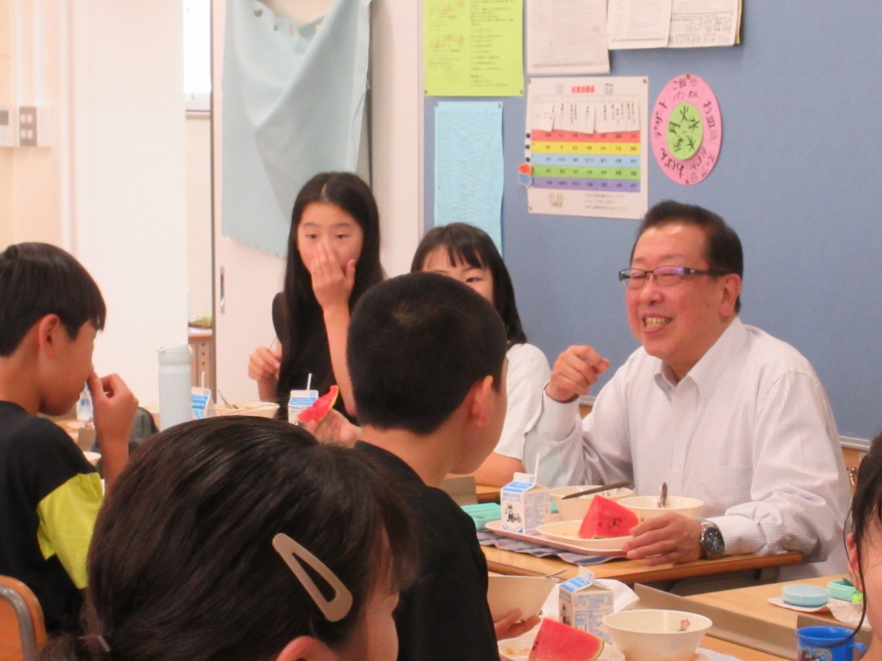 2024070904学校訪問(鶴ヶ丘小)