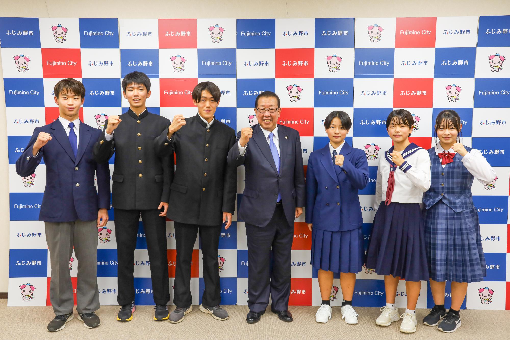 2024102302表敬訪問(市内6中学校部活動)
