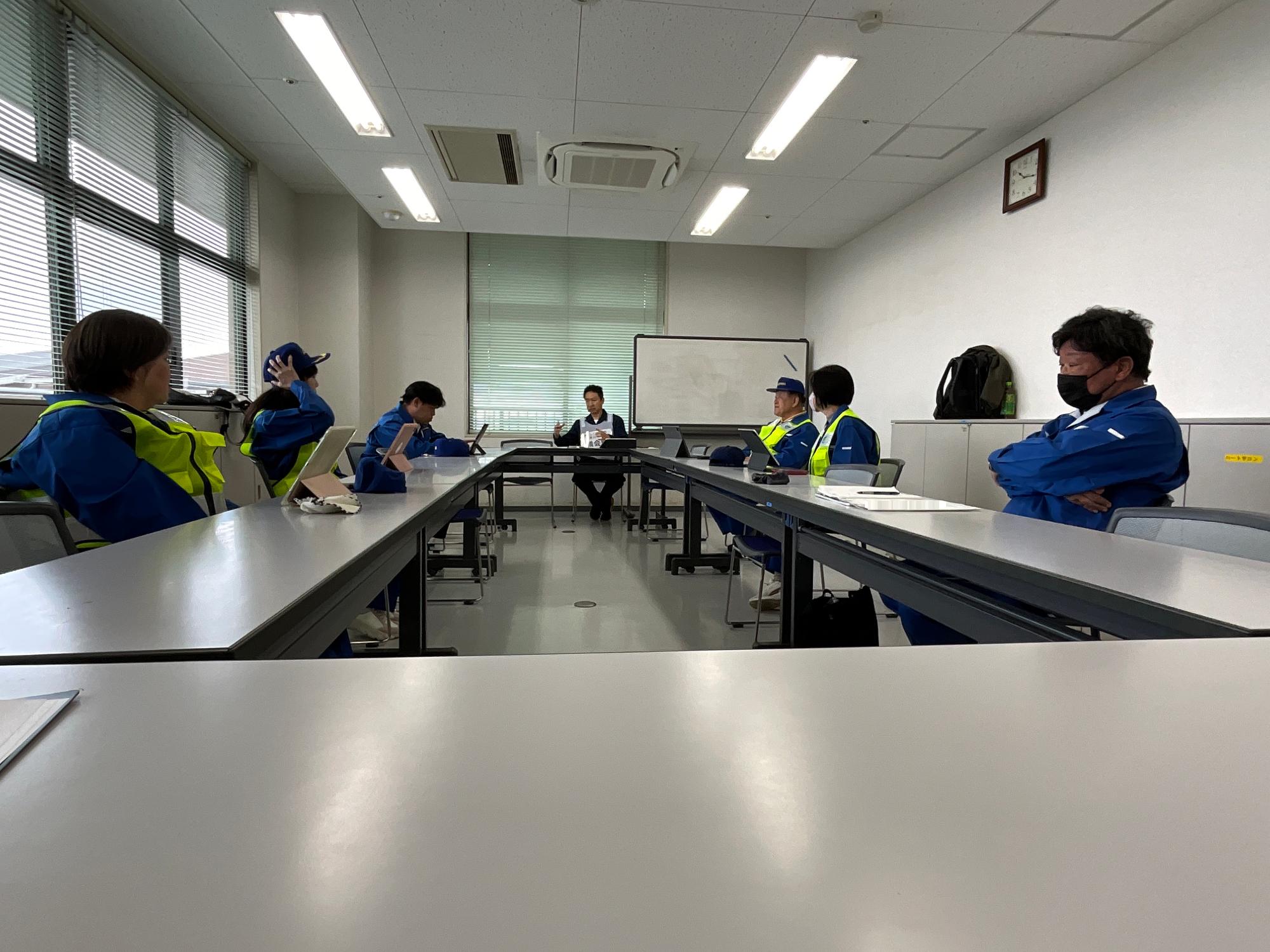 市議会防災訓練の様子