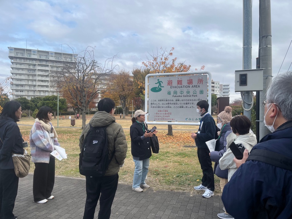 令和7年度第2回やさしい日本語まちさんぽツアー避難場所看板