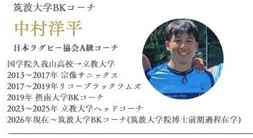 中村洋平氏(国学院久我山高卒、元リコー選手)