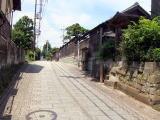 記念館の板塀の写真