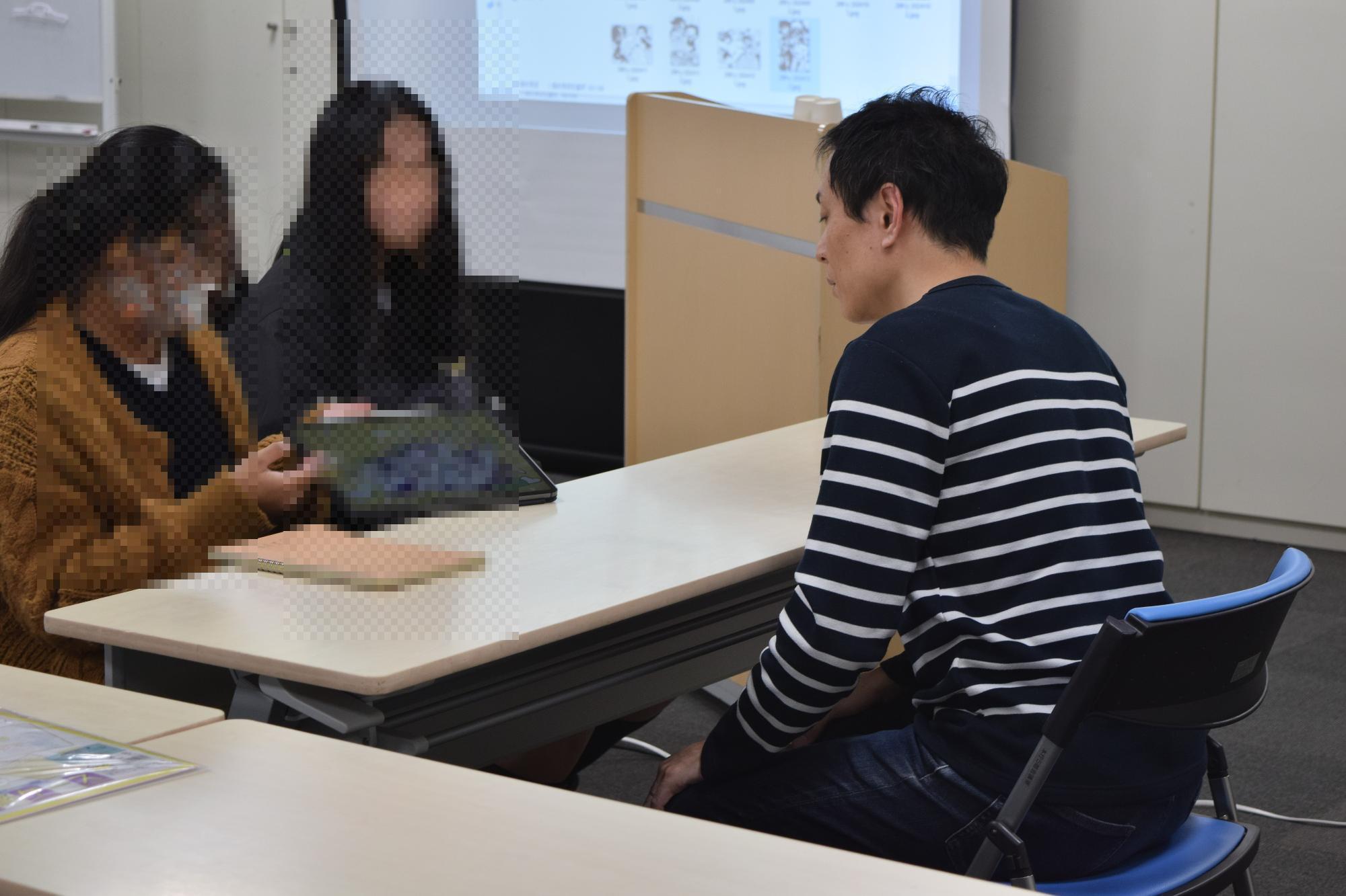 本庁舎でのイラスト教室