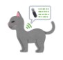 猫のマイクロチップのイラスト