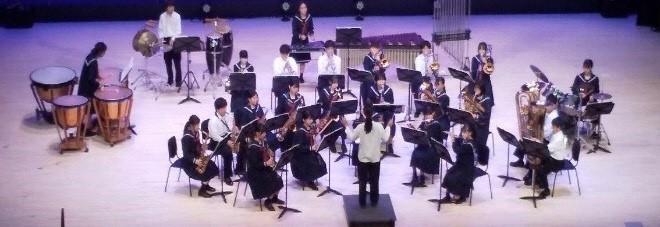 大井西中学校吹奏楽部の写真