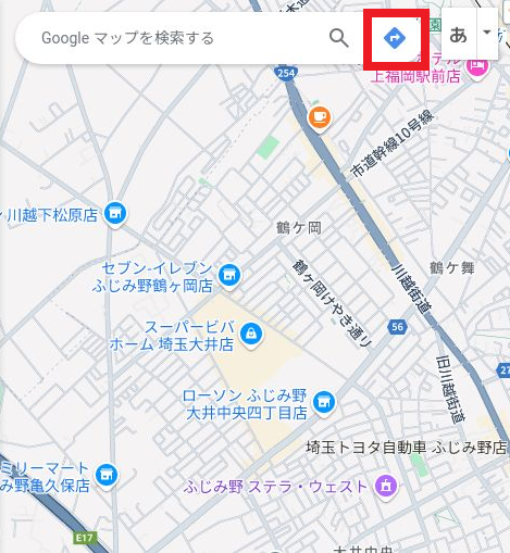 Googleマップ検索方法1