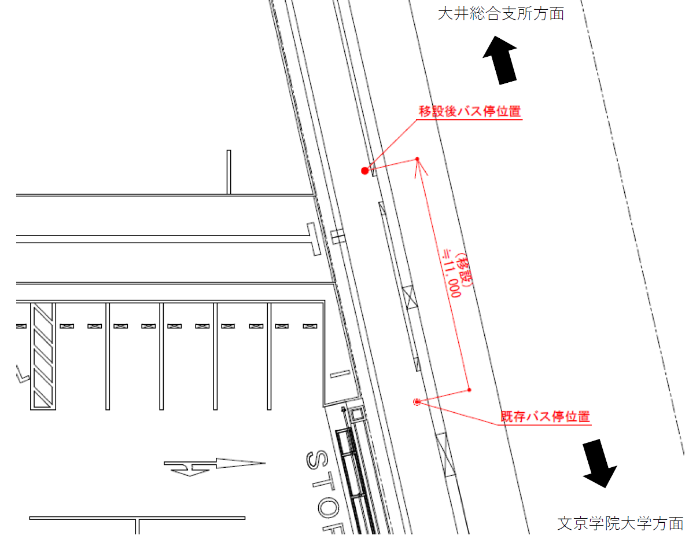 停留所移設図