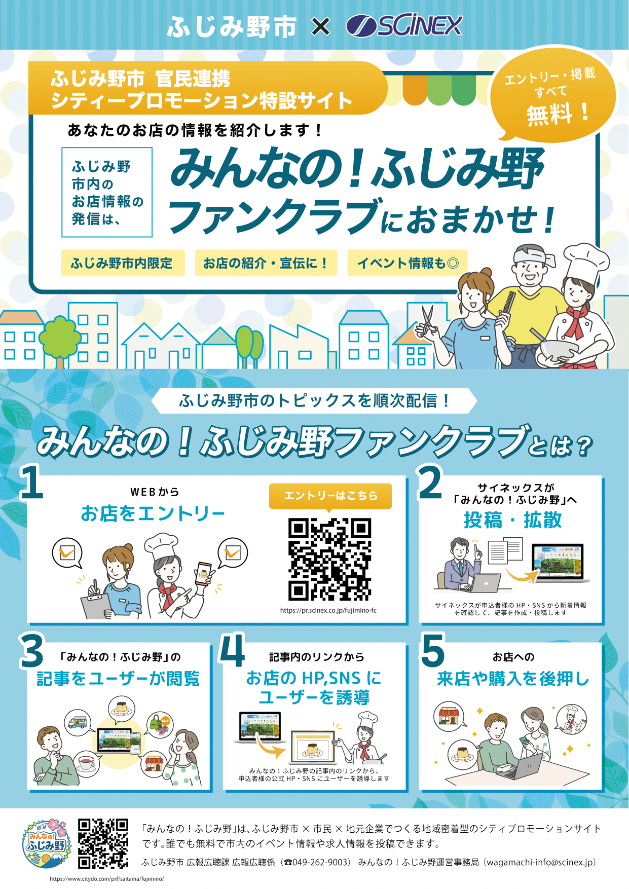 みんなのふじみ野ファンクラブのチラシ画像の表面