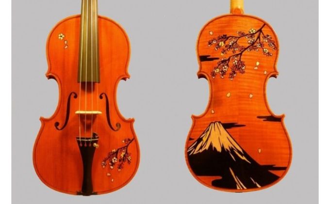 富士山を書いたバイオリン