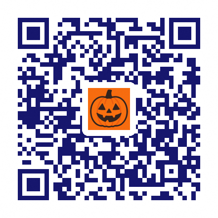 ハロウィーンフォトフレームの二次元コード
