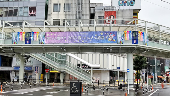 上福岡駅東口前の写真