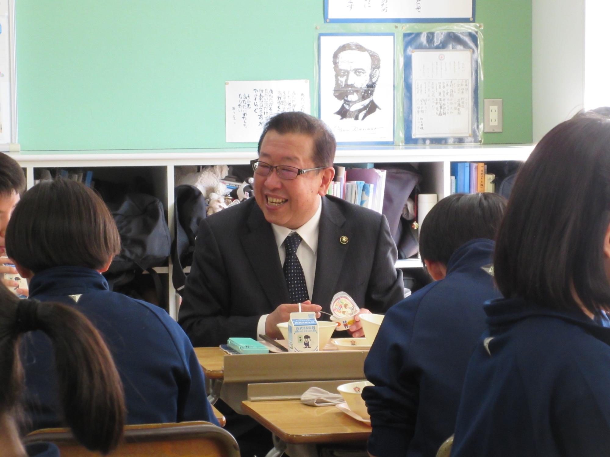 大井西中学校訪問5