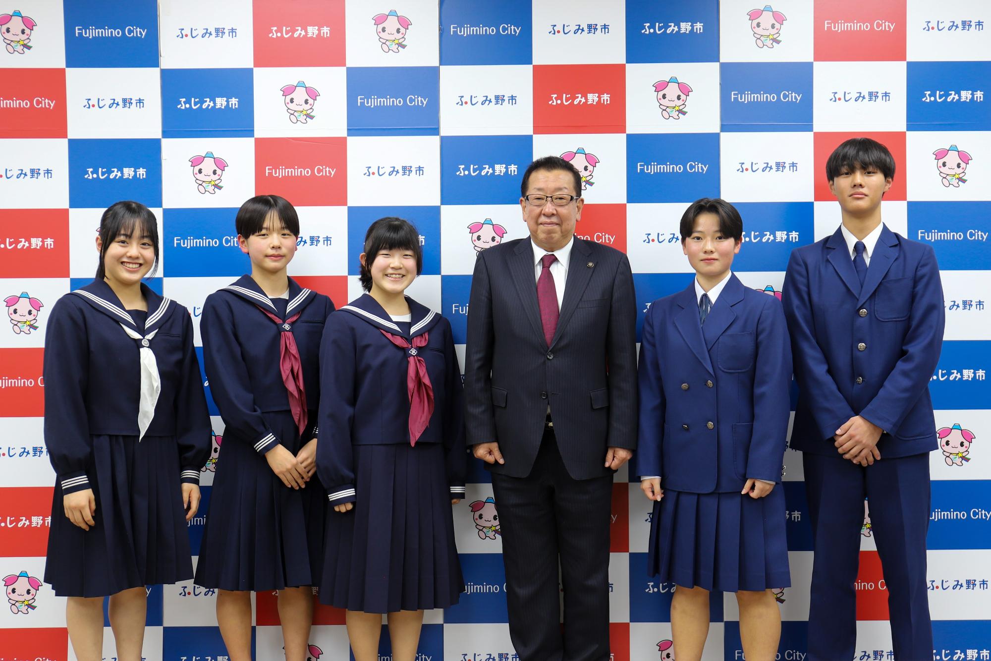 表敬訪問（中学校部活動）