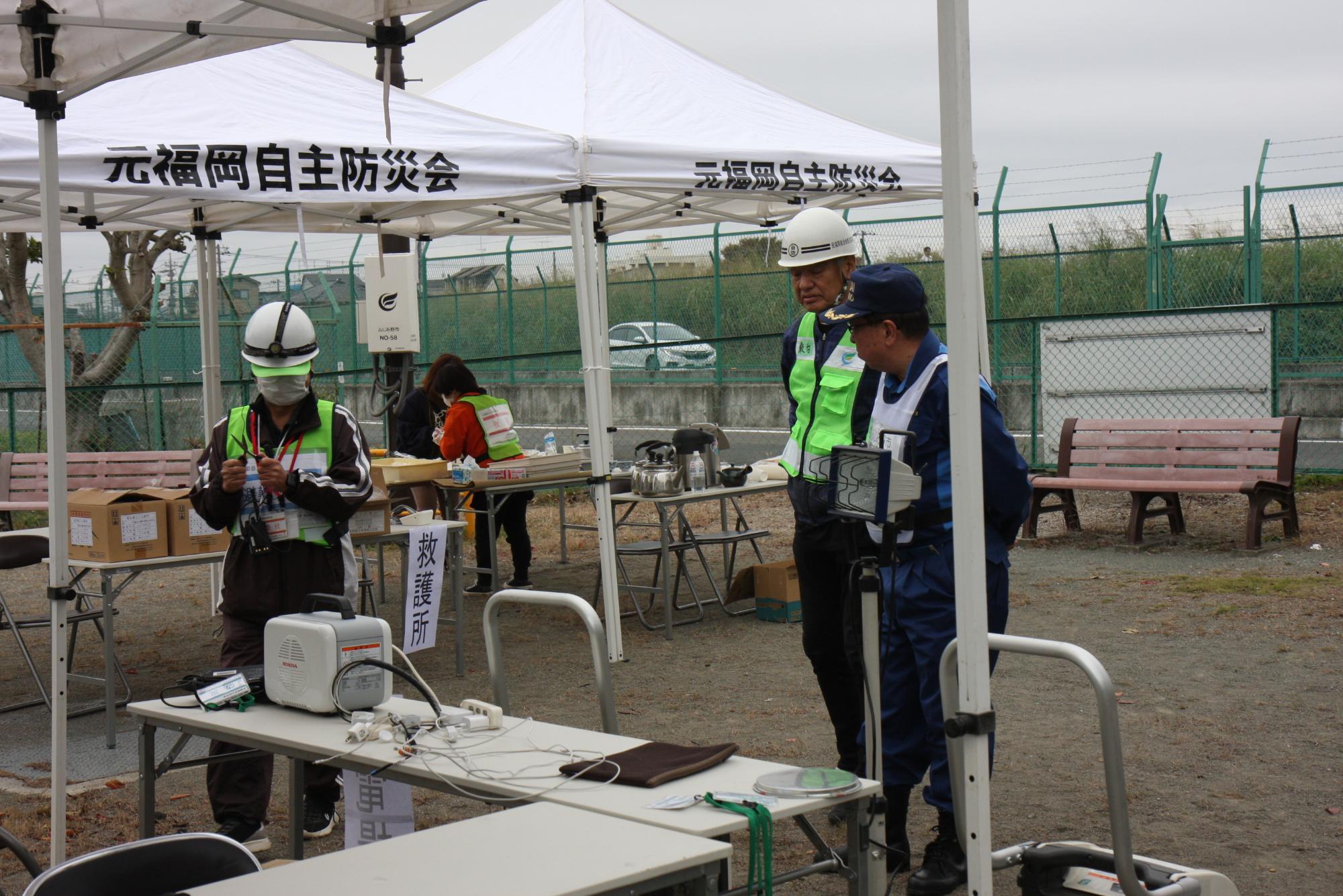 市長による元福岡自治会現地視察