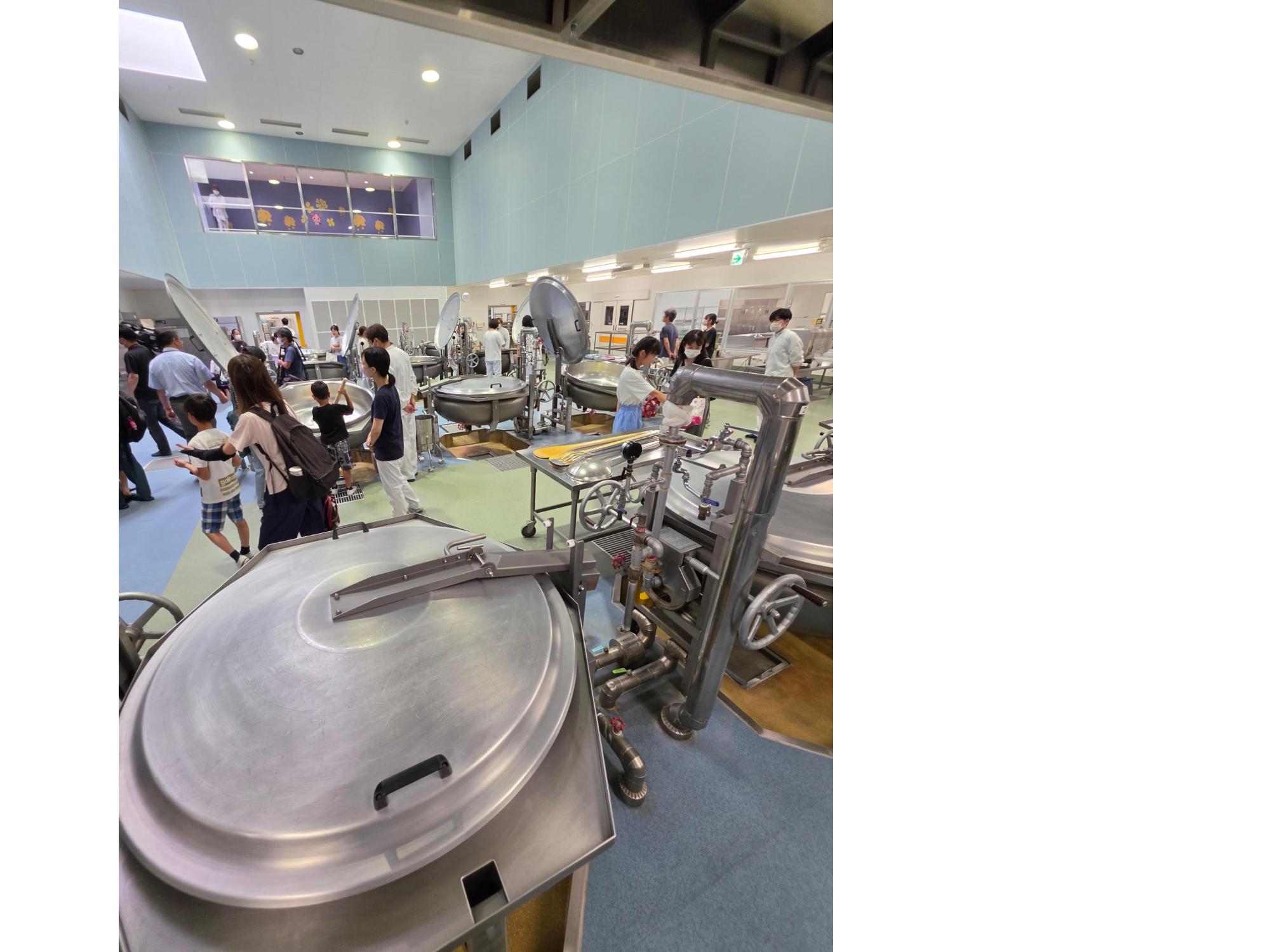 調理エリア内への入場見学