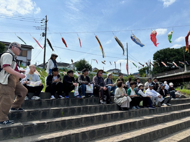 令和8年度第1回やさしい日本語まちさんぽツアー養老橋とこいのぼり