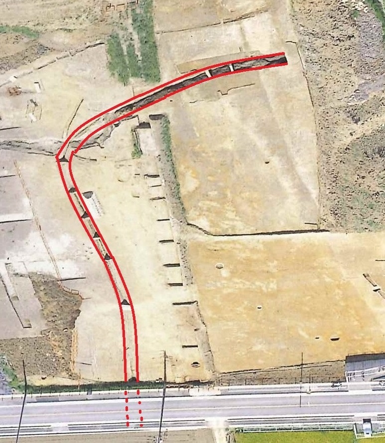 伊佐島遺跡の環濠