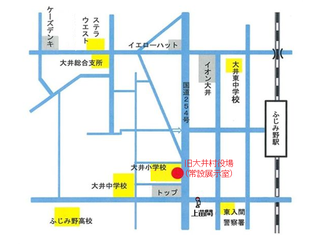 大井資料館位置図