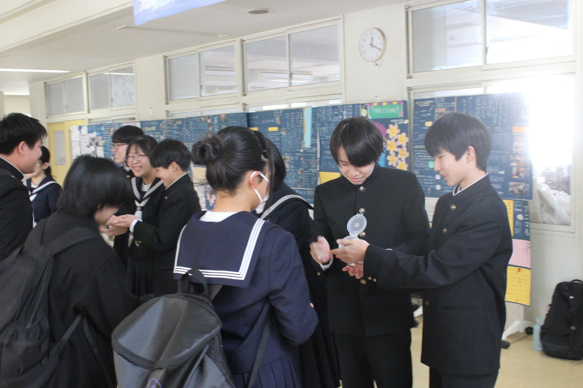 義援金活動の様子