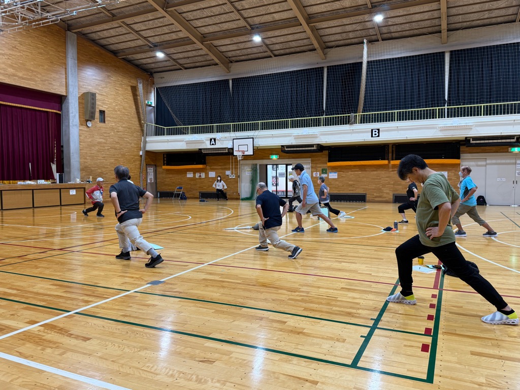 ストレッチの様子