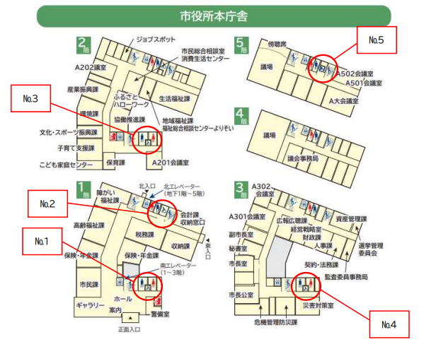 本庁舎バリアフリートイレ